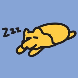 Cute Pomeranian Dog Sleep Vector Illustration Icon 
