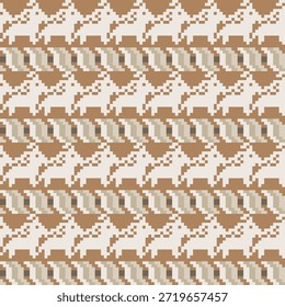 Nettes Pony Fair Isle Muster Design für Modetextilien, Strickwaren und Grafiken