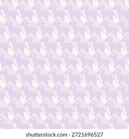 Nettes Pony Strickmuster nahtloses Design für Modetextilien, Strickwaren und Grafiken