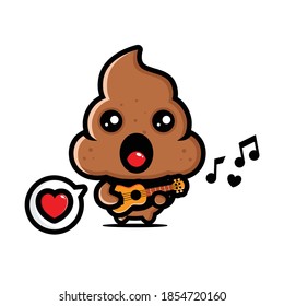 lindo poo tocando guitarra