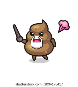 Cute Poop Grandpa Is Getting Angry , Cute Style Design For T Shirt, Sticker, Logo Element