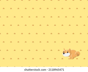 CUTE POOPING DOG EXPRESSION FLAT SEAMLESS PATTERN. PREMIUM VECTOR.