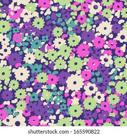 cute popcorn floral ~ seamless background
