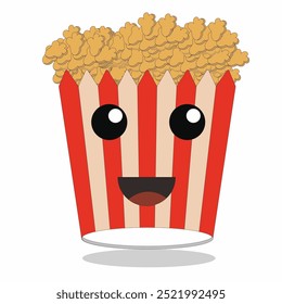 
vetor de pipoca bonito para fins de design