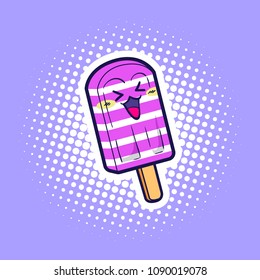 cute popsicle cartoon