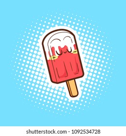 cute popsicle cartoon