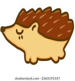 Cute Porcupine animal cartoon vector illustration