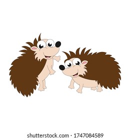 cute porcupine animal illustration design