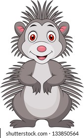 Cute porcupine cartoon