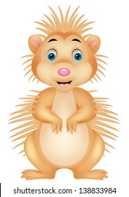 Cute porcupine cartoon