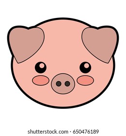 cute pork cartoon