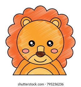 cute portrait lion animal baby  