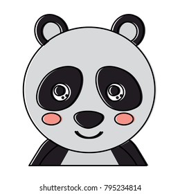 cute portrait panda bear animal baby  