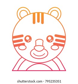 cute portrait tiger animal baby