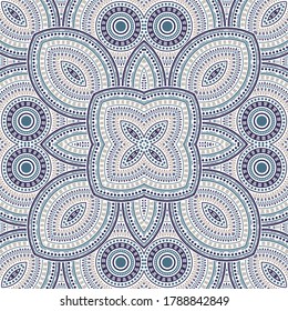 Cute portugese azulejo tile seamless ornament. Ethnic structure vector swatch. Coverlid print design. Stylized lisbon azulejo tilework endless pattern. Floor decor graphic design.