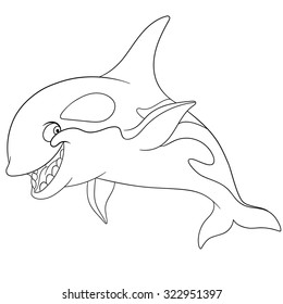 cute and positive grampus is smiling to us