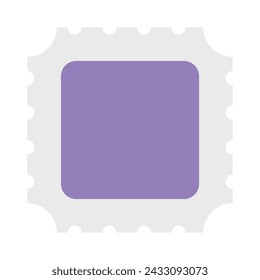 Cute postage stamp vector icon