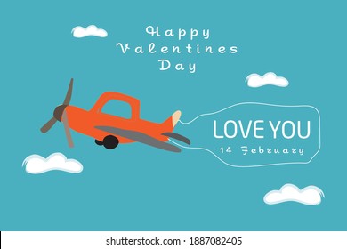 Cute poster or valentines day greeting. Vector illustration of a couple in love. Flyers, invitation, poster, brochure, banner.