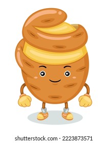 Cute Potato Mascot Character Vector Illustration