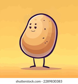 A Cute Potato, standing forward
