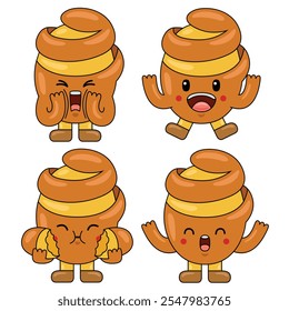 Cute Potatoes Character Mascot Illustration