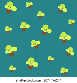 Cute potted houseplants. Executed in vector. Suitable for the design of notebooks, clothing, websites.