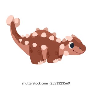 cute prehistoric dinosaur design isolated