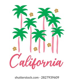 Gráfico verano preppy lindo