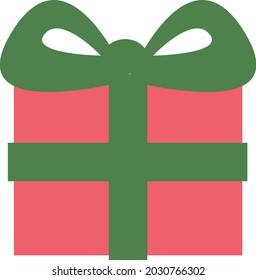 Cute present box illustration icon
