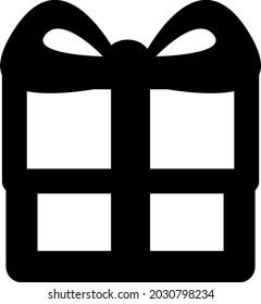 Cute present box illustration icon