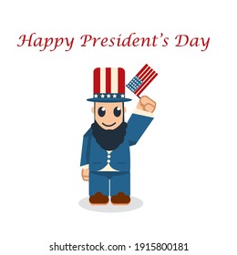 Cute President's Day Cartoon