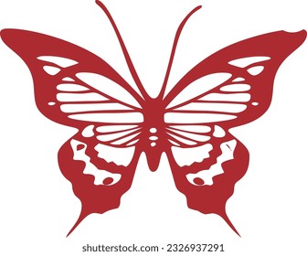 Cute and pretty butterfly design illustration for use in web and print simple.