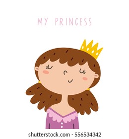 Cute princess card