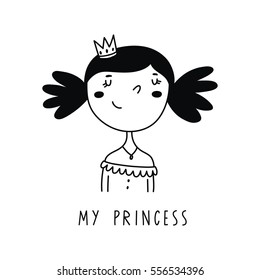 Cute princess card