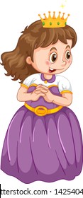 A cute princess character illustration