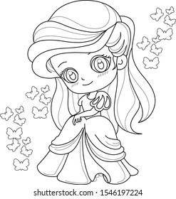4700 Coloring Pages Cute Princess  HD