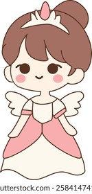 Cute princess with small wings