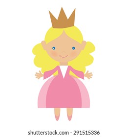 Cute Princess Vector Illustration Stock Vector (Royalty Free) 291515336 ...