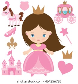 Cute princess vector illustration