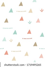 Impresión de estilo Boho. Patrón sin inconvenientes con lo lindo abstracto. ilustración vectorial