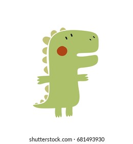 Cute print with dinosaur