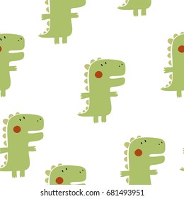 Cute print with dinosaur