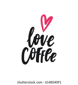 Cute print with lettering. I love coffee
