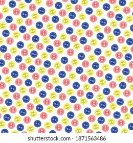 Cute print with small buttons.