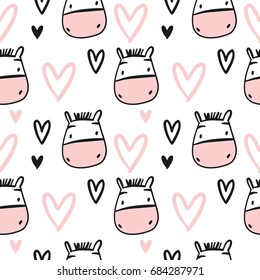 Cute print with zebra