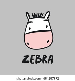 Cute print with zebra