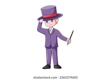 Cute Profession Character Design Illustration