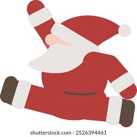 Cute profile of Santa Claus