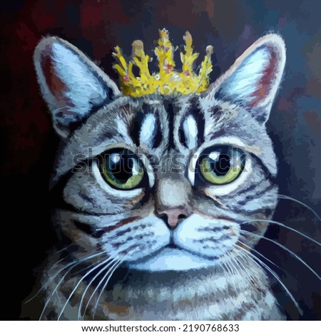 A cute protrait of cat royalty