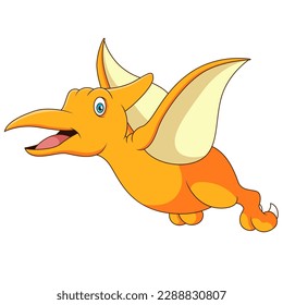 Cute pteranodon Cartoon Vektorgrafik